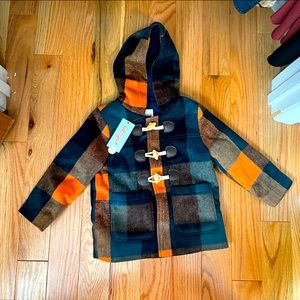 3T Cat & Jack toggle argyle jacket